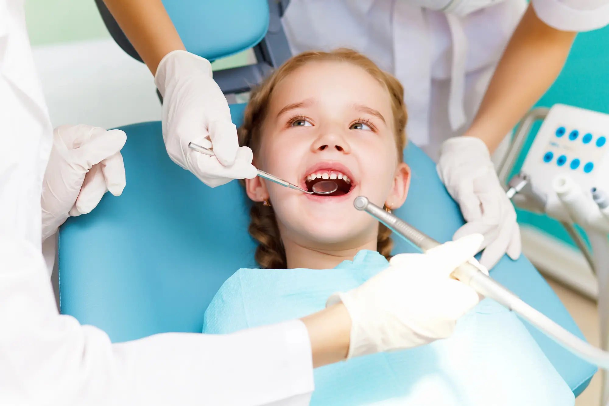 Little girl visiting family dentist near Arlington VA